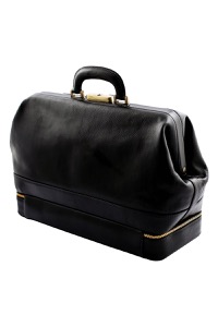 copertina di Borsa da medico in pelle modello Malpighi NERO
